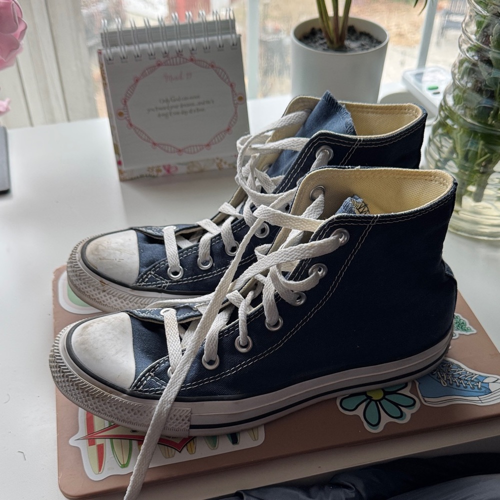 Converse Navy Blue High-Top Sneakers
